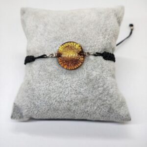 Murano Cam Shiny Karamel Asansör Ayarlı Bileklik