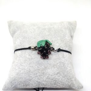 Murano Cam Böğürtlen Bileklik Asansör Ayarlı