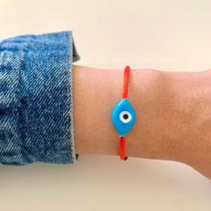 Murano Cam Boncuklu Nazar Boncuğu Bileklik