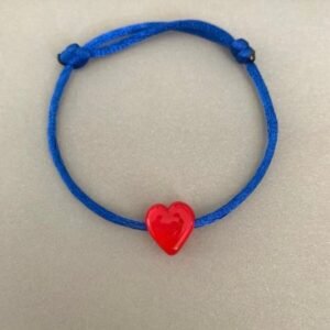 Murano Kalp Boncuklu Mavi Bileklik