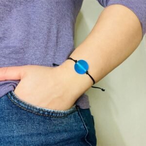 Murano Cam Mat Mavi Derin Okyanus Bileklik