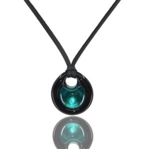 Murano Cam Turkuaz Yeşil Kolye