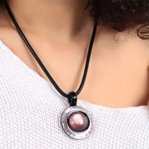 Murano Cam Nadir Rose Kolye