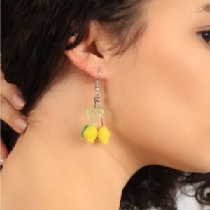 Murano Cam Limon Küpe