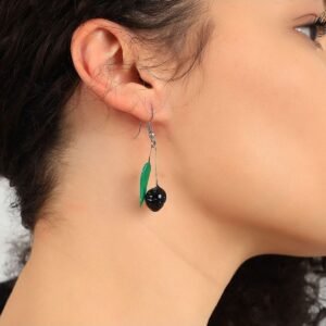 Murano Cam Zeytin Küpe