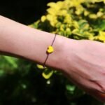 Kadın Kalp Ayarlı Bileklik Sıcak Tonlar